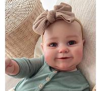 RUNGQIANY Reborn-Baby Dolls 22 inch 55 cm Lifelike Baby Dolls Soft Silicone Vinyl Real Baby Dolls That Look Real Reborn Toddler Dolls Newborn Reborn Babies Toys Xmas Gift