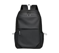 RUNGZ School Bag Campus Backpack Leisure Travel Schoolbag 14 Inch Laptop Backpack Waterproof Schoolbag College Student Work Backpack-Black