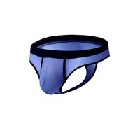 RunHero Men's Thong Underwear - Sheer Mesh T-Back Breathable & No Squeeze Design for Gym & Daily Wear, Navyblue, XL