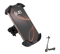 Runhike Phone Holder Compatible with Segway Ninebot-for Scooter,Bike,and Motorcycle,Shockproof and Anti-Shake,Handlebar Clamp,Black