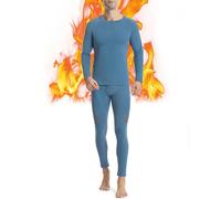 Runhit Thermal Underwear Mens Fleece Lined Long Johns for Men Thermals Top and Bottoms Set Long Sleeve Base Layer Cold Weather Gear 3XL
