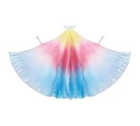 Runhomal Belly Dancing Wings Dance Costume Angel Wing For Adult Halloween Carnival Performance Colorful One Size