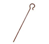 Runhomal Easter Shepherd's Staff Hook Prop Costume Tall Walking Cane Stick Crook Staff For Halloween Costume Decoration Brown One Size