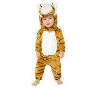 Runhomal Unisex Baby Cartoon Animal Cosplay Party Costume Keep Warm Long Sleeve Flannel Hooded Romper Outfits Tiger A 5-6 Years