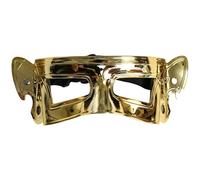 Runhomal Vintage Masquerade Mask Half Face Venetian Party Ball Masks for Halloween Mardi Gras Proms Carnival Gold A One Size