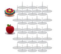 Runiash 40-Pack Crochet Doll Stand, Plastic Crochet Plushies Toy Display Base Showcase Support Holder for Mini Crochet Doll
