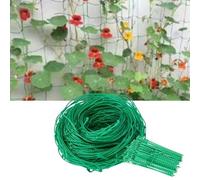 Runiash Garden Trellis Netting, 1.8m x 3.6m Nylon Trellis Mesh Net Plants Climbing Support Netting with 50pcs Plant Ties