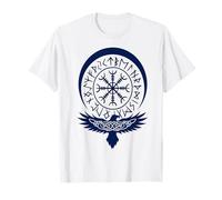 Runic Circle Vegvisir Nordic Motifs Ormanemtal Eagle T-Shirt