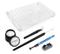 RUNJRX 40 Keyboard Switch Acrylic Lube Station, GPL 205G0, Switch Opener, Switch Lube Kit for Custom Keyboard (6Pcs)