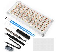 RUNJRX 44 Keyboard Switches Acrylic Lube Station,Switch Films 120Pcs,Switch Opener for MX Cherry Gateron Kailh Akko,Switch Lube Tool for Mechanical Keyboar