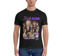 RunKouXiang KATH and Kim Bootleg Essential T-Shirt Mens Graphic t-Shirts Hip hop t Shirts Men Size XL Black