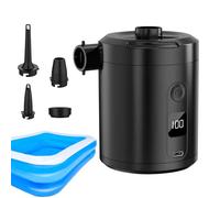 Runkoyea Air Mattress Pump Portable | Rechargeable Inflatable Pump Cordless | Quick Fill Automatic Blow Up Tool for Swimming Rings Sleeping Bed Pool Floats Outdoor Camping Road Trip