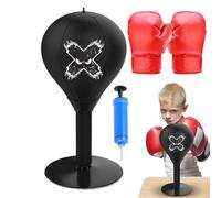 Runkoyea Desktop Punching Bag,Suction Tabletop Boxing Bag - Small Boxing Speed Ball,for Training Workout Fitness Exercise Stress Relief Home Office Bedroom Living Room