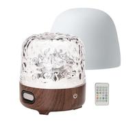 Runkoyea Lunie Light - Lunie OceanWave Lamp, OceanWave Projector Night Light with Bluetooths Speaker, 16 Colors Mushroom LED Lights with Remote Control, Charging, 4 White Noise Modes