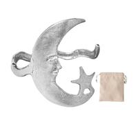 Runkoyea Star And Moon Pattern Open Bracelet - Adjustable Gold/Silver Moon And Star Cuff Bangle Bracelets, Exquisite Simples Open Bracelet For Women, Romantic Gift For Couple
