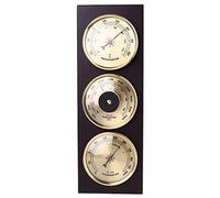 RUNLAIKEJI Barometer, Thermometer and Hygrometer, Hanging 3-in-1 barometer, Wooden frame weather station, 31x 11 cm, barometer hygrometer thermometer, Barometers for the home, No Batteries Needed