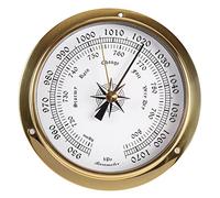 RUNLAIKEJI Traditional Weather Station, Barometer, Thermometer, Hygrometer, Clock, Thermometer and Hygrometer, Tide Meter, Weather Station Indoor and Outdoor Use, Barometers weather instruments