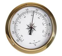 RUNLAIKEJI Traditional Weather Station, Barometer, Thermometer, Hygrometer, Clock, Thermometer and Hygrometer, Tide Meter, Weather Station Indoor and Outdoor Use, Barometers weather instruments