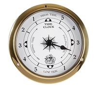 RUNLAIKEJI Traditional Weather Station, Barometer, Thermometer, Hygrometer, Clock, Thermometer and Hygrometer, Tide Meter, Weather Station Indoor and Outdoor Use, Barometers weather instruments