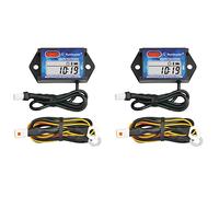 Runleader Digital Bluetooth Hour Tachometer, App Remote Controlled Speed/Hour Counter, Maintenance Reminder and Speed Alarm, Battery or DC Power Supply for (2)
