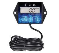 Runleader Digital Hour Meter Tachometer, Maintenance Reminder, Battery able, User Shutdown, Use for ZTR Lawn Mower Tractor Generator Marine Outboard ATV (HM011F)