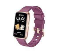 Runlio Fitness Tracker, 1.47 Inch Smartwatch, Touchscreen Activity Tracker with Thin Smartband Design, 5ATM Waterproof Fitness Watch SPO2 Heart Rate Monitor for Android/iOS, Purple