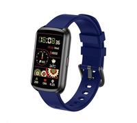 Runlio Fitness Tracker, 1.47 Inch Smartwatch, Touchscreen Activity Tracker with Thin Smartband Design, 5ATM Waterproof Fitness Watch Blood Oxygen Heart Rate Monitor for Android/iOS (Blue)