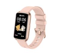 Runlio Fitness Trackers, 1.47 Inch Smartwatch, Touchscreen Activity Tracker with Thin Smartband Design, 5ATM Waterproof Fitness Watch Blood Oxygen Heart Rate Monitor for Android/iOS (Rosy Pink)