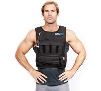 RUNmax RUNFast rm40p 12lb-140lb Weighted Vest (with Shoulder Pads, 40lb), Black