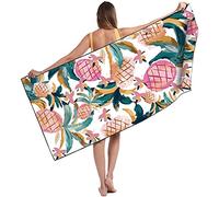 Runmeihe Beach Towel, 71"x32" Double Sided Oversized Microfiber Beach Towel for Adult, Lightweight Extra Large Quick Drying Towel for Swimming Sports Beach Gym