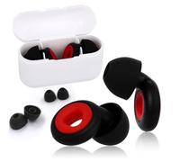Runmeihe Noise Cancelling Ear Plugs, 40 dB NRR, Silicone, Black, Swimming, Studying, Working, Sleeping, Concert Ear Plugs