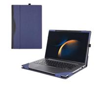 RUNMEIJIA Case Cover for 16 Inch Samsung Galaxy Book5/4/3 Pro 360 & Galaxy Book4/3 Pro, 2-in-1 Sleeve, PU Leather Shell Case (Blue)