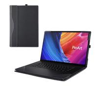 RUNMEIJIA Laptop Cover Case for ASUS ProArt P16 (H7606) 16inch [not Compatible with Any Other Model] 2-in-1 PU Leather Detachable Notebook Sleeve (Black)