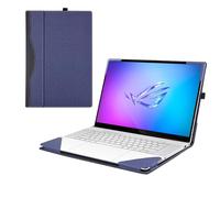 RUNMEIJIA Laptop Cover Case Only for ASUS ROG Zephyrus G16（2024 16" [not Compatible with Any Other Model] .2-in-1 PU Leather Detachable Notebook Sleeve Computer Bag Protective (Blue)