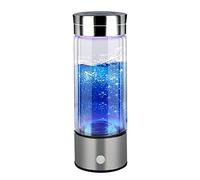 RUNMIND Hydrogen Water Bottle with PEM and SPE Technology,Up to 1600PPB, Portable Hydrogen Water Generator Maker,New Technology Glass Water Ionizer