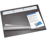 Runner 49646 Desk Pad SYNTHOS with Fully Transparent Cover 65 x 52 cm Black