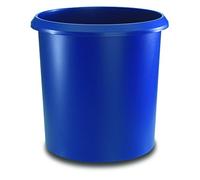 Runner Allrounder Recycle bin, Round, Rubbish with Handle, Sturdy Plastic, 18 L 18 Liter Blue