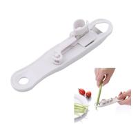 Runner Bean Slicer Bean Stringer Green Beans Cutter Vegetable Peeler Multi Tool for Slicing and Topping Kitchen Accessory (White)