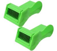 Runner Bean Slicer, Efficient Vegetable Preparation Tool for Garden Harvests and Family Meals, Manual Bean Slicer with Two Cutting Units in Green Colour