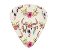 Runner Bull Skull Premium Bass Electric Guitar Picks,Guitar Plectrum For Unparalleled Musical Experience