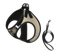 Runner Bull Skull Print Pet Leash Vest Reflective Adjustable Soft Mesh Vest Breathable For Daily Walks