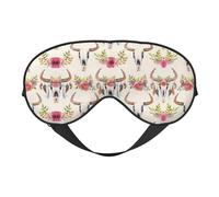 Runner Bull Skull Printing All-Occasion Comfort Cover, Blocks Light Eye Mask, Ideal for Camping,Shifts,Blocks Light Well