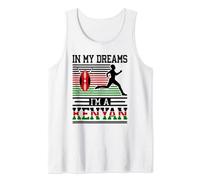 Runner Dreams Im A Kenyan, Jogging Marathoner Funny Running Tank Top