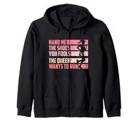 Runner HAND ME THE SHOES YOU FOOLS Funny Running Zip Hoodie