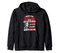 Runner I WANTED TO GO JOGGING BUT Funny Running Zip Hoodie
