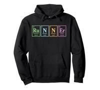 Runner Periodic Table Chemistry Humor Science Jogging Pullover Hoodie