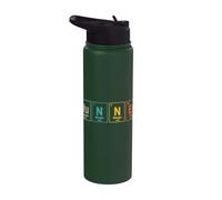 Runner Periodic Table Chemistry Humor Science Jogging Stainless Steel Insulated Water Bottle