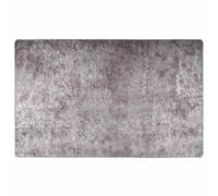Runner Rug 160x230 cm Grey Polyester Velvet Low Pile PVC Anti-Slip Mat Washable.