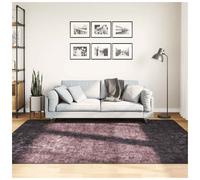 Runner Rug Anthracite 160x230 cm Polyester Velvet PVC Anti-Slip Machine Wash Mat