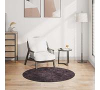 Runner Rug Anthracite Polyester PVC Non-Slip Machine Washable 50x100cm Low Pile